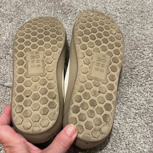 Shu Shoo slightly worn suede n man leather w/ denim star and sparkles . Size 8 - Picture 2 of 7